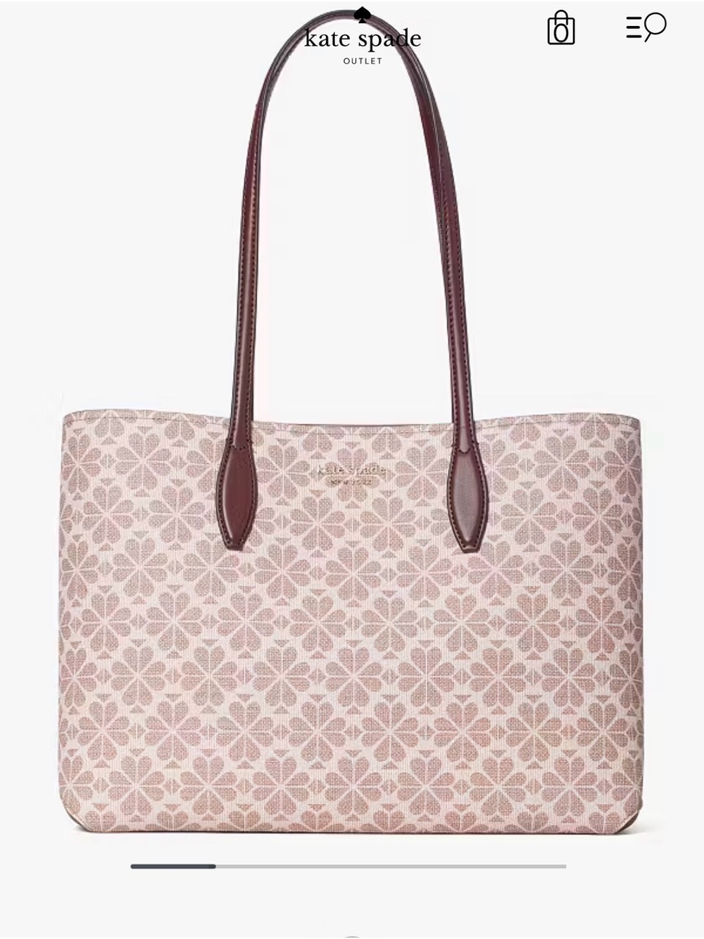 Kate Spade Flower Coated Canvas All Day Large Tote